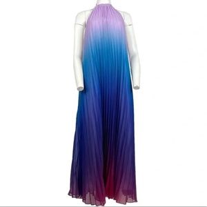 Halter Maxi Dress Blue